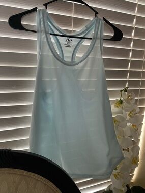 Athletic Works Pale Blue Racerback Mesh Tank